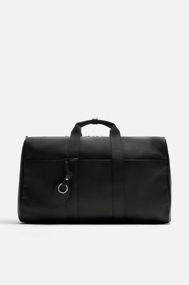 Zara PLAIN WEEKENDER BAG - Black