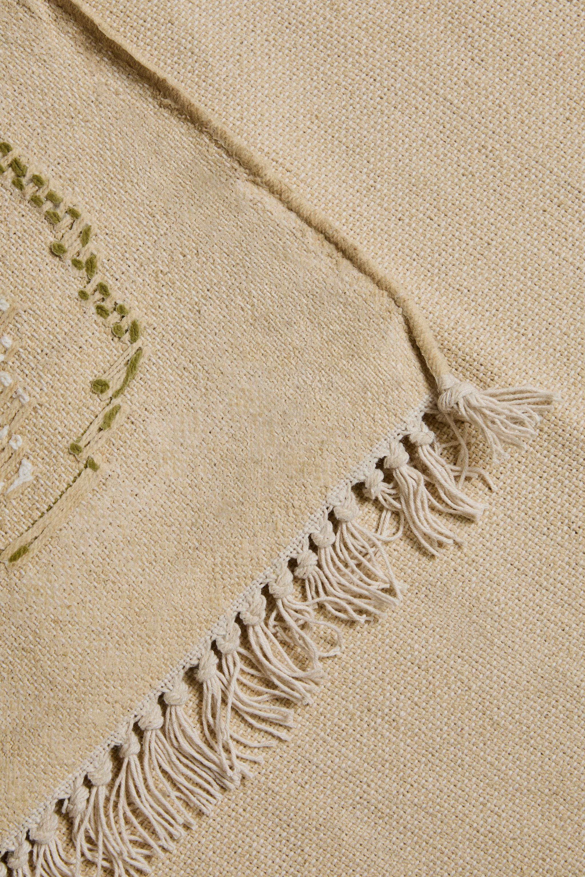TAPIS JACQUARD FLEURS