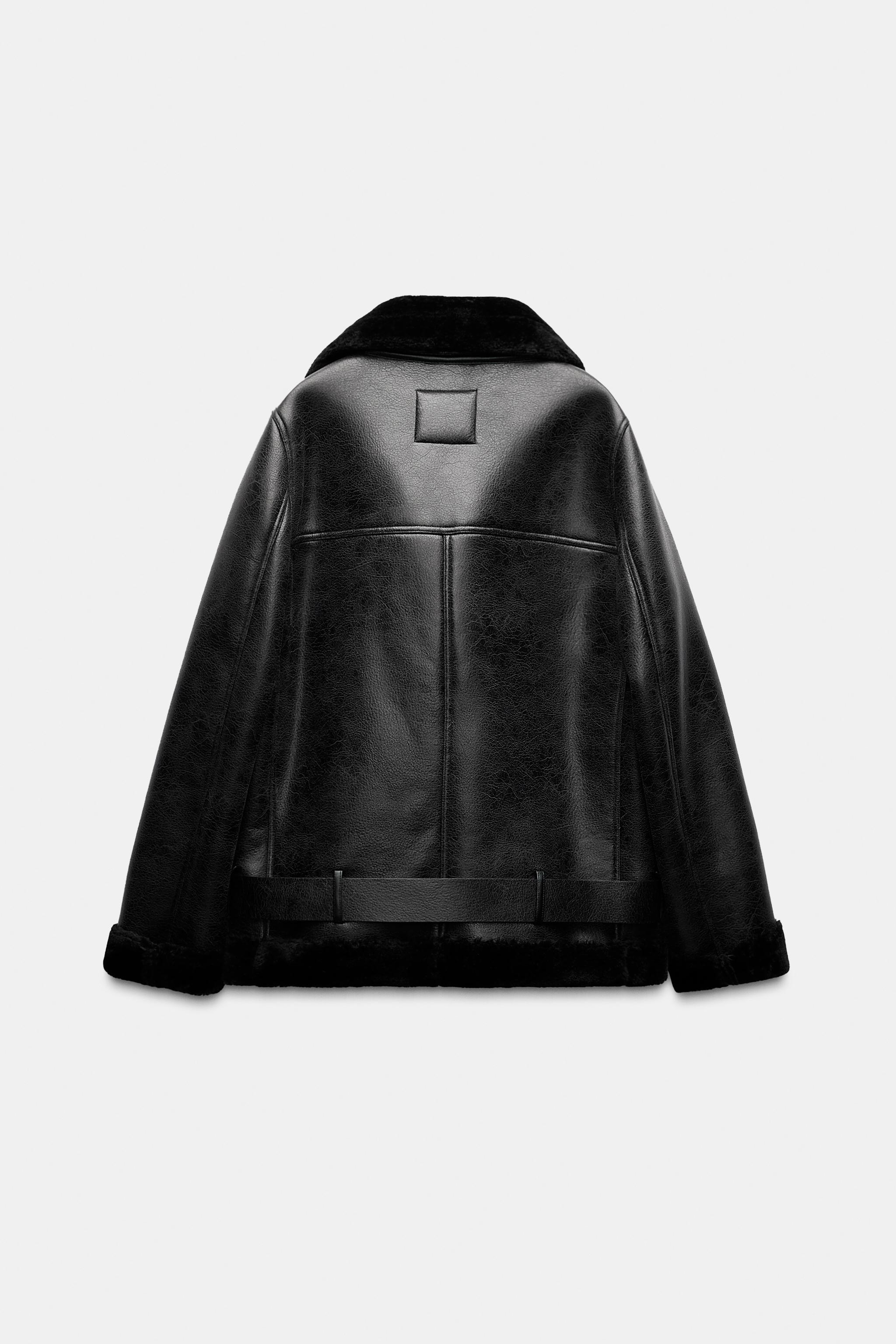 JAQUETA DUPLA FACE ZW COLLECTION - Preto | ZARA Brasil