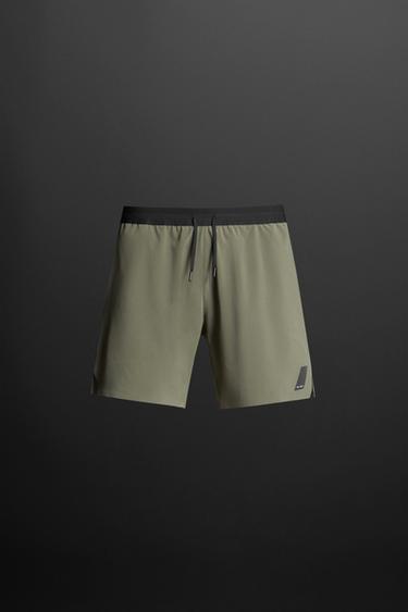 Zara BASIC TRAINING SHORTS - Khaki