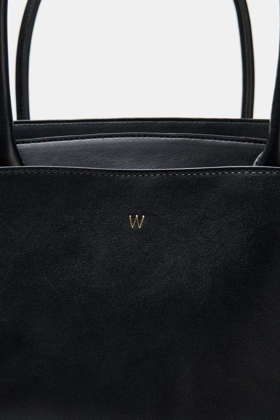 SAC PORTÉ ÉPAULE CONTRASTE - Noir de Zara - Image 9