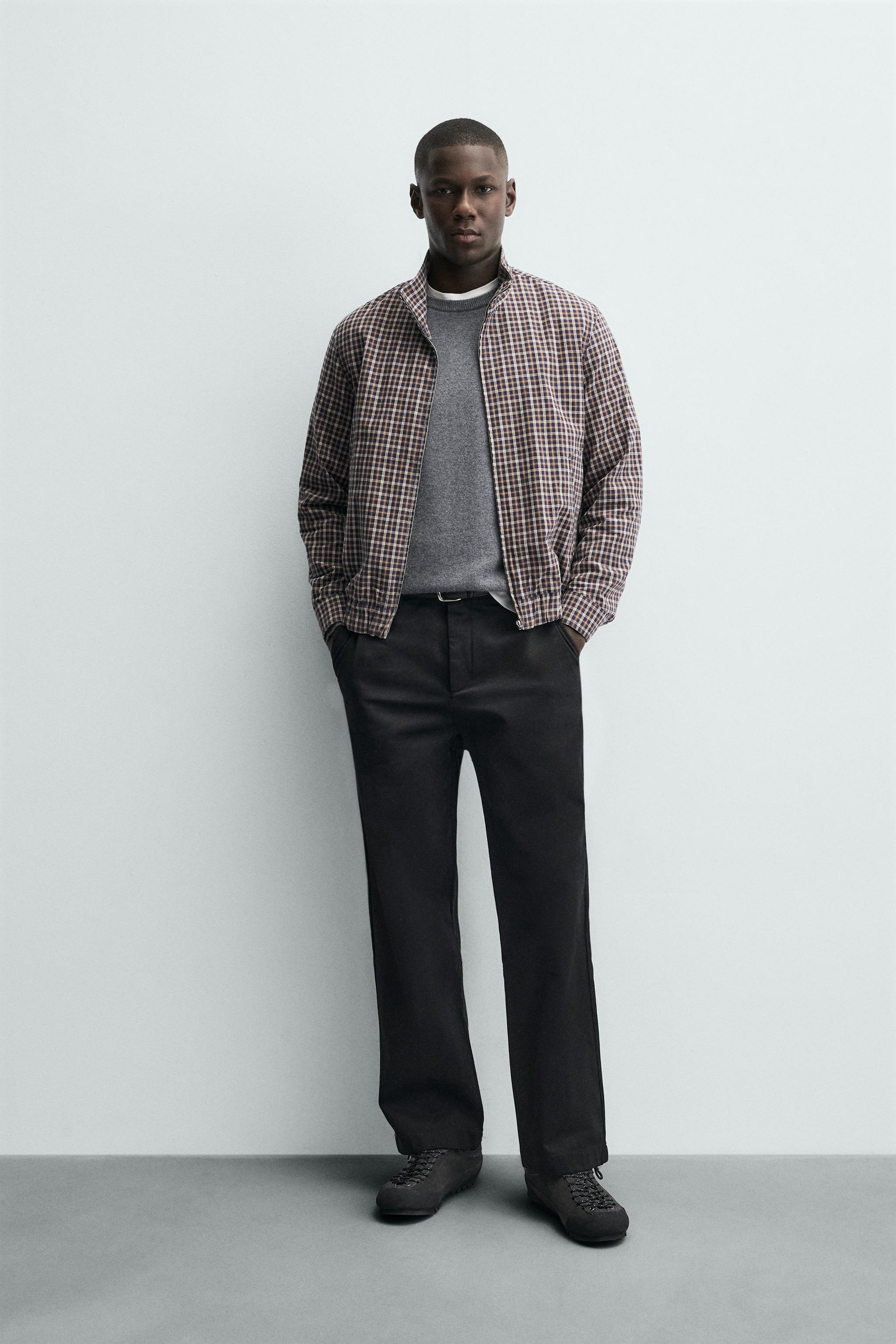 レギュラーフィットチノパンツ - ブラック | ZARA Japan / 日本