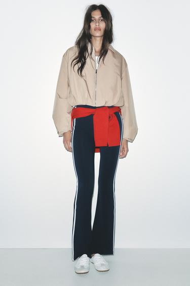 Zara ZIPPERED SHORT JACKET - taupe brown - Image 0