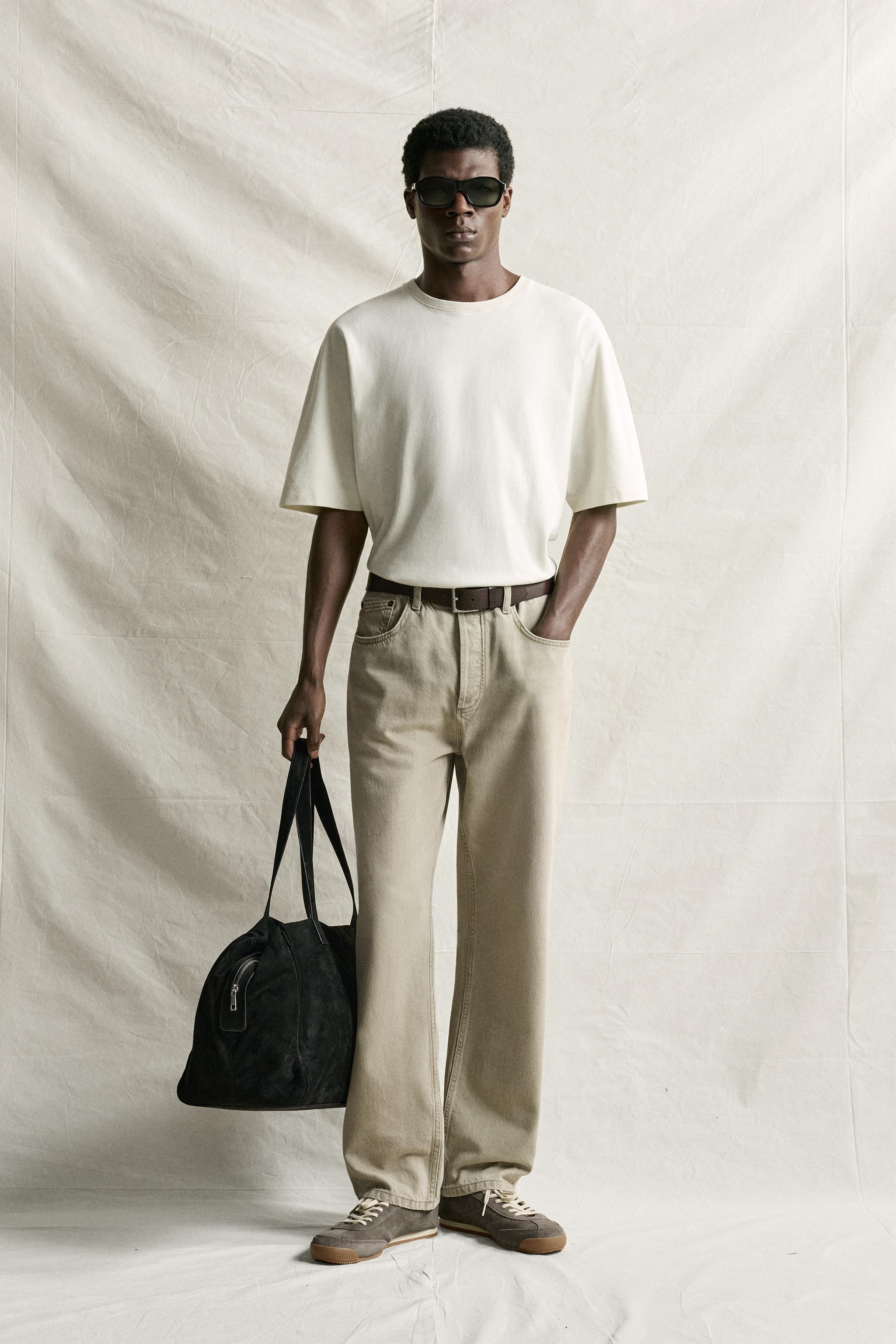 ヘビーウェイト ボクシーフィット Tシャツ - バニラ | ZARA Japan / 日本
