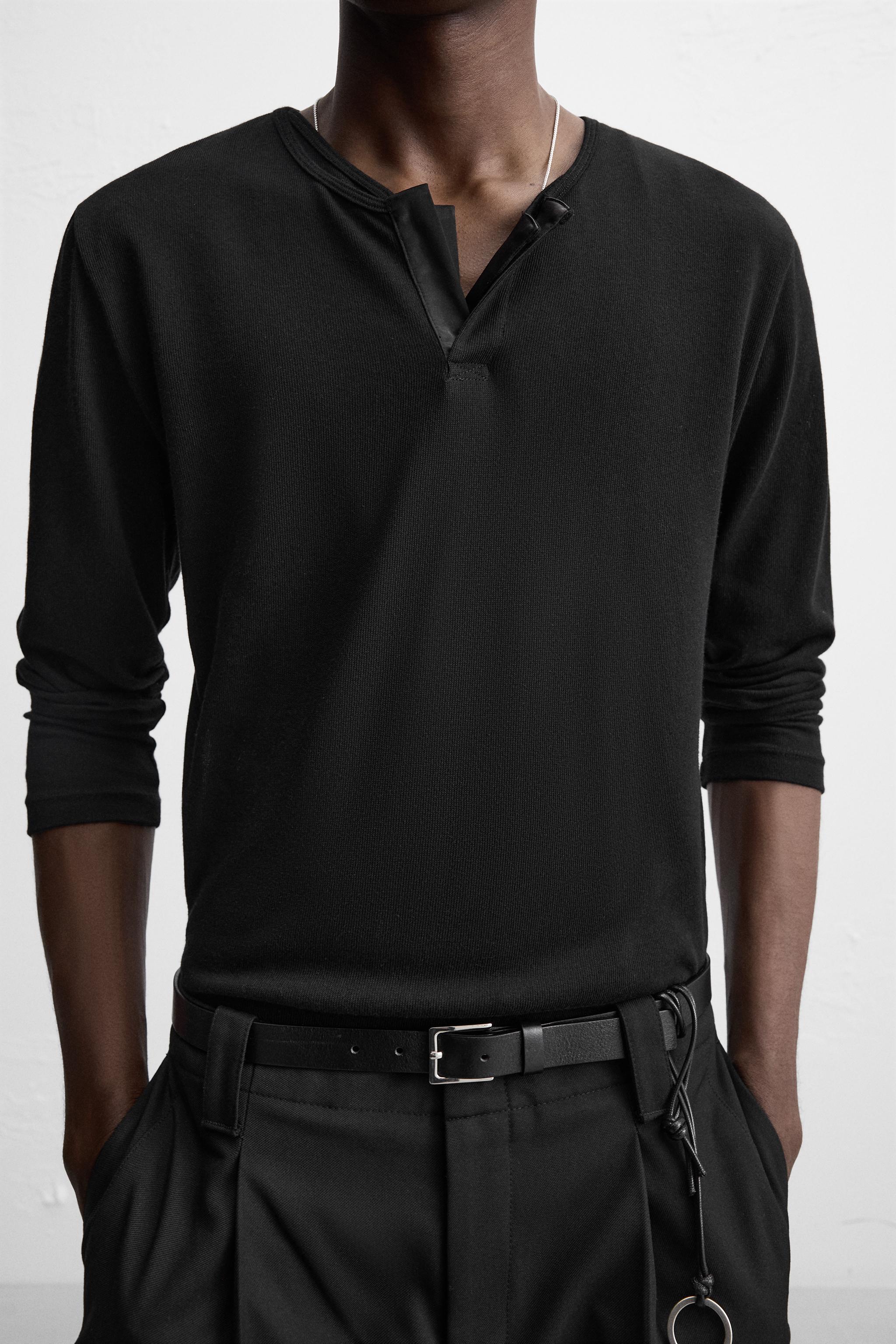 T-SHIRT SEMI-TRANSPARENT COL OUVERTURE