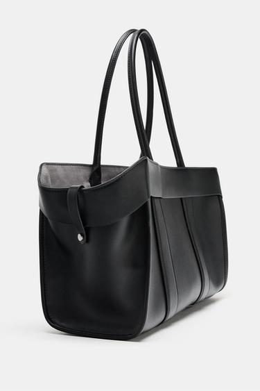 BOLSO SHOPPER - Negro de Zara