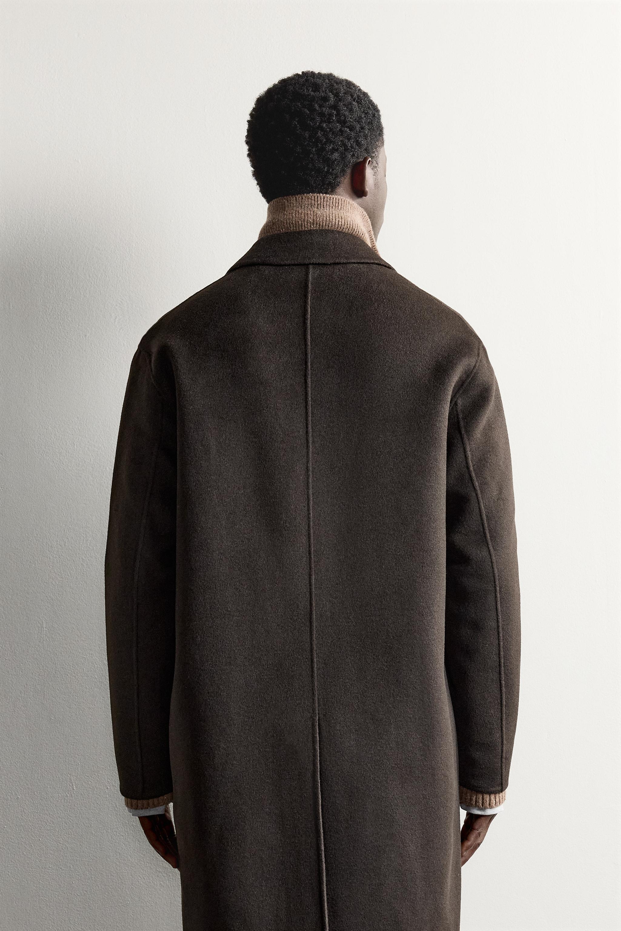 WOOL-BLEND DOUBLE-FACED COAT