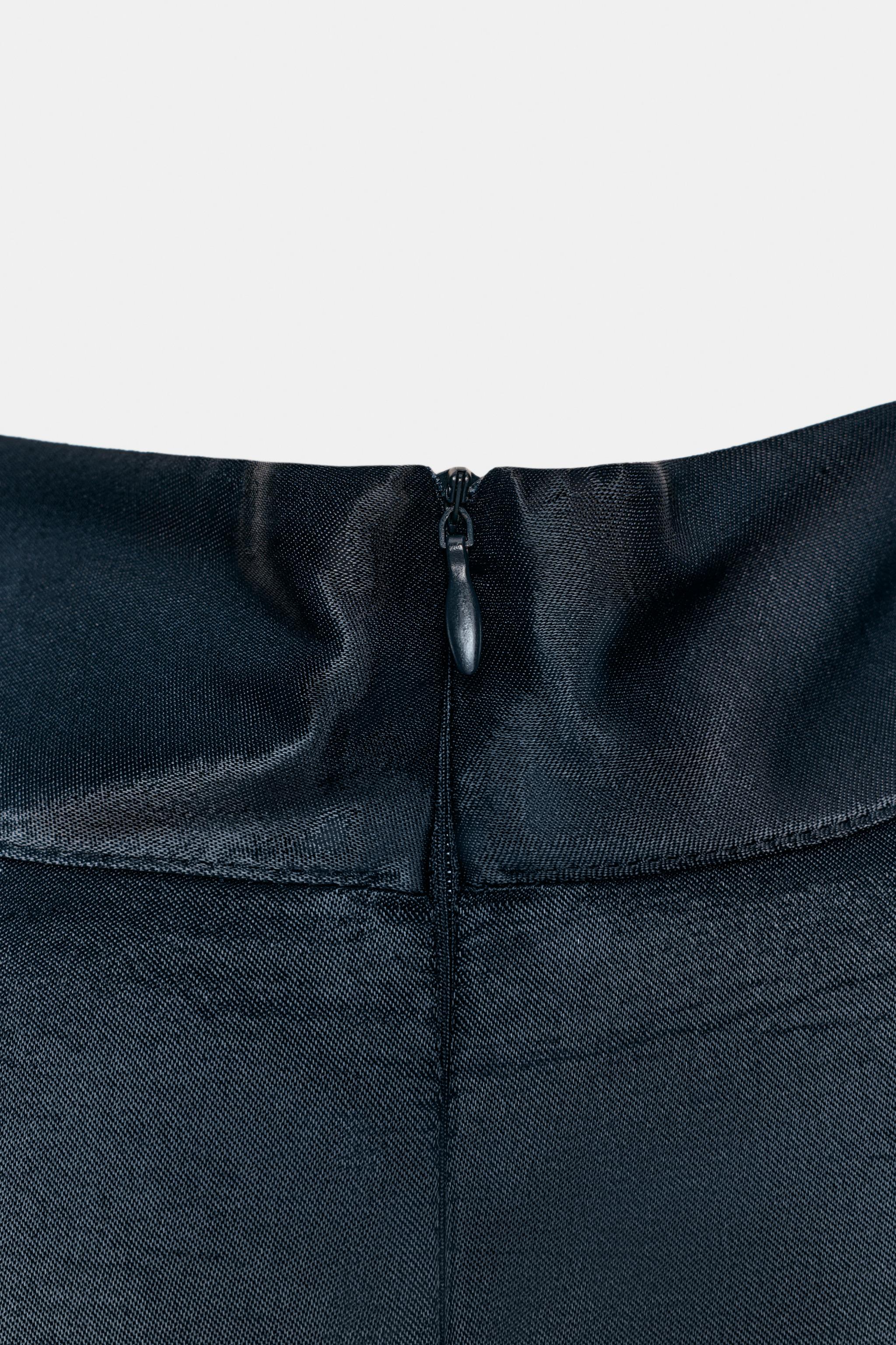 COMBINATION SATIN EFFECT LACE MINI DRESS