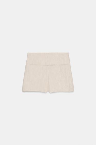 BERMUDA SHORTS WITH FIREMAN CLASPS - Light beige by Zara - Image 7