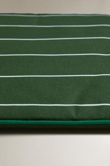 SURMATELAS RAYÉ PASSEPOILÉ - Vert de Zara - Image 1