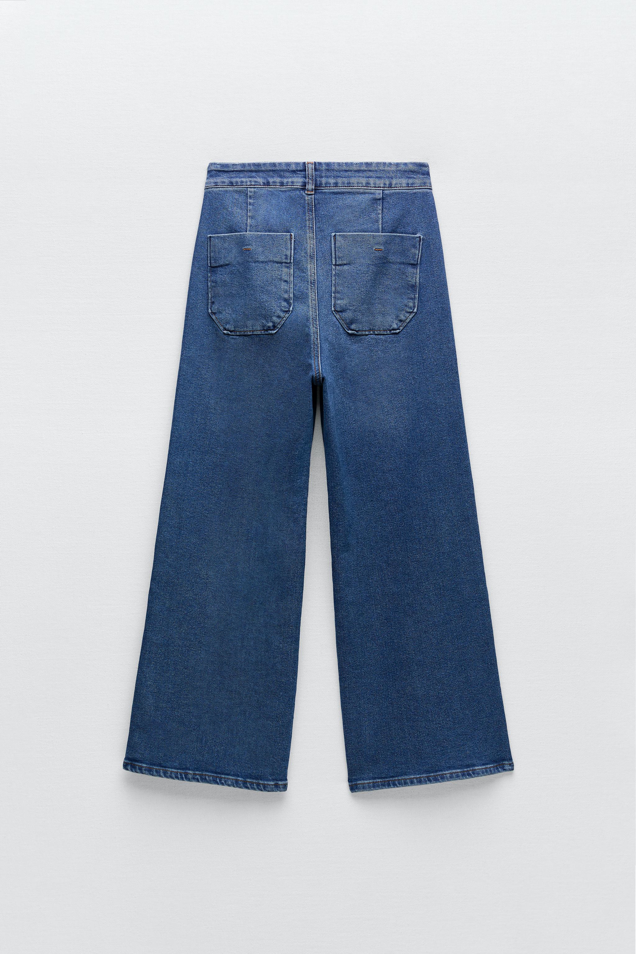 Z1975 CROPPED WIDE-LEG ボタンディテール デニムパンツ Z1975 CROPPED WIDE-LEG ボタンディテール デニムパンツ