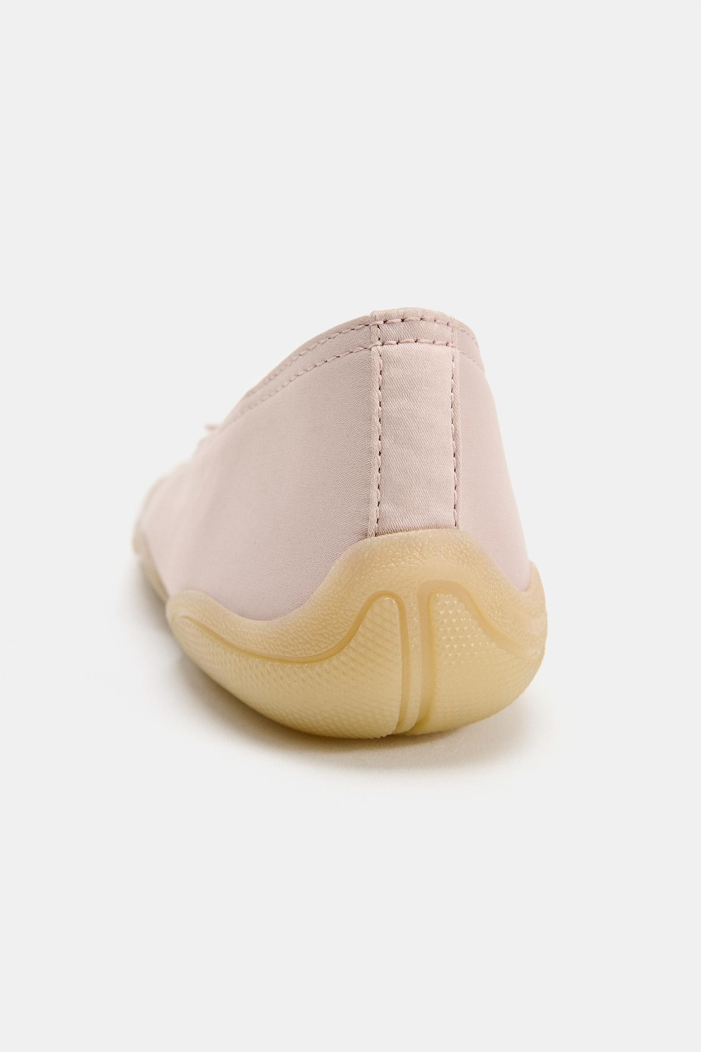 Детские балетки Zara Sporty Ballet Flats, цвет: Розовый — фото 4