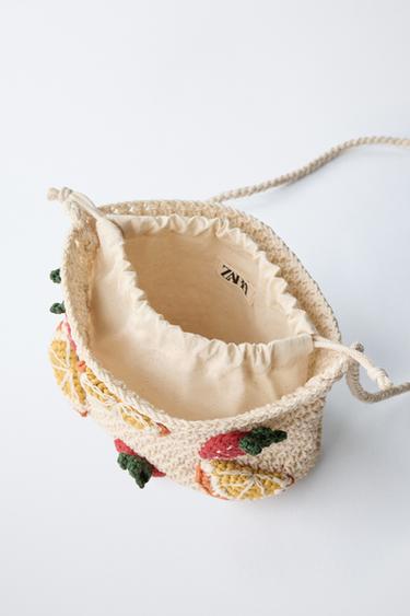 SAC BANDOULIÈRE CROCHET FRUITS - Blanc écru de Zara - Image 3