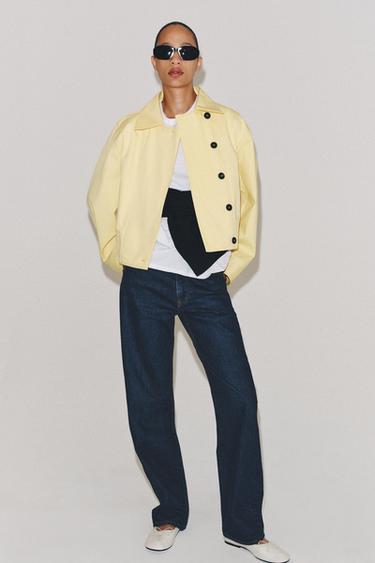 ZW COLLECTION SHORT JACKET - Yellow by Zara