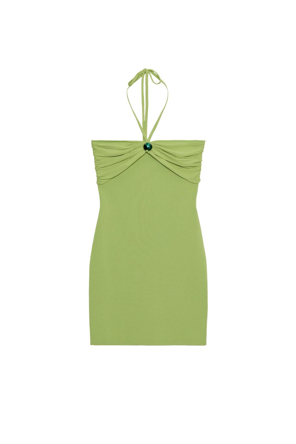 BANDEAU KNIT DRESS WITH BEADS - image 3