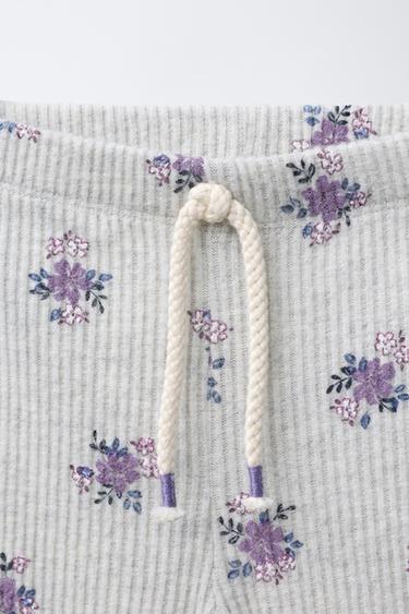 ENSEMBLE T-SHIRT ET LEGGING TOUCHER DOUX IMPRIMÉ - Gris chiné de Zara - Image 3