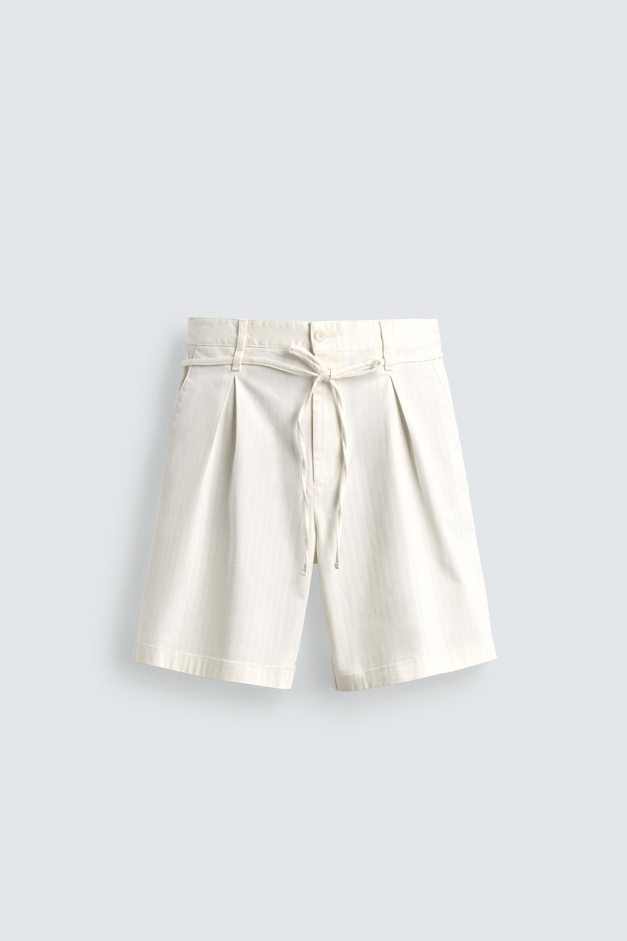 BERMUDA RELAXED FIT À PINCES