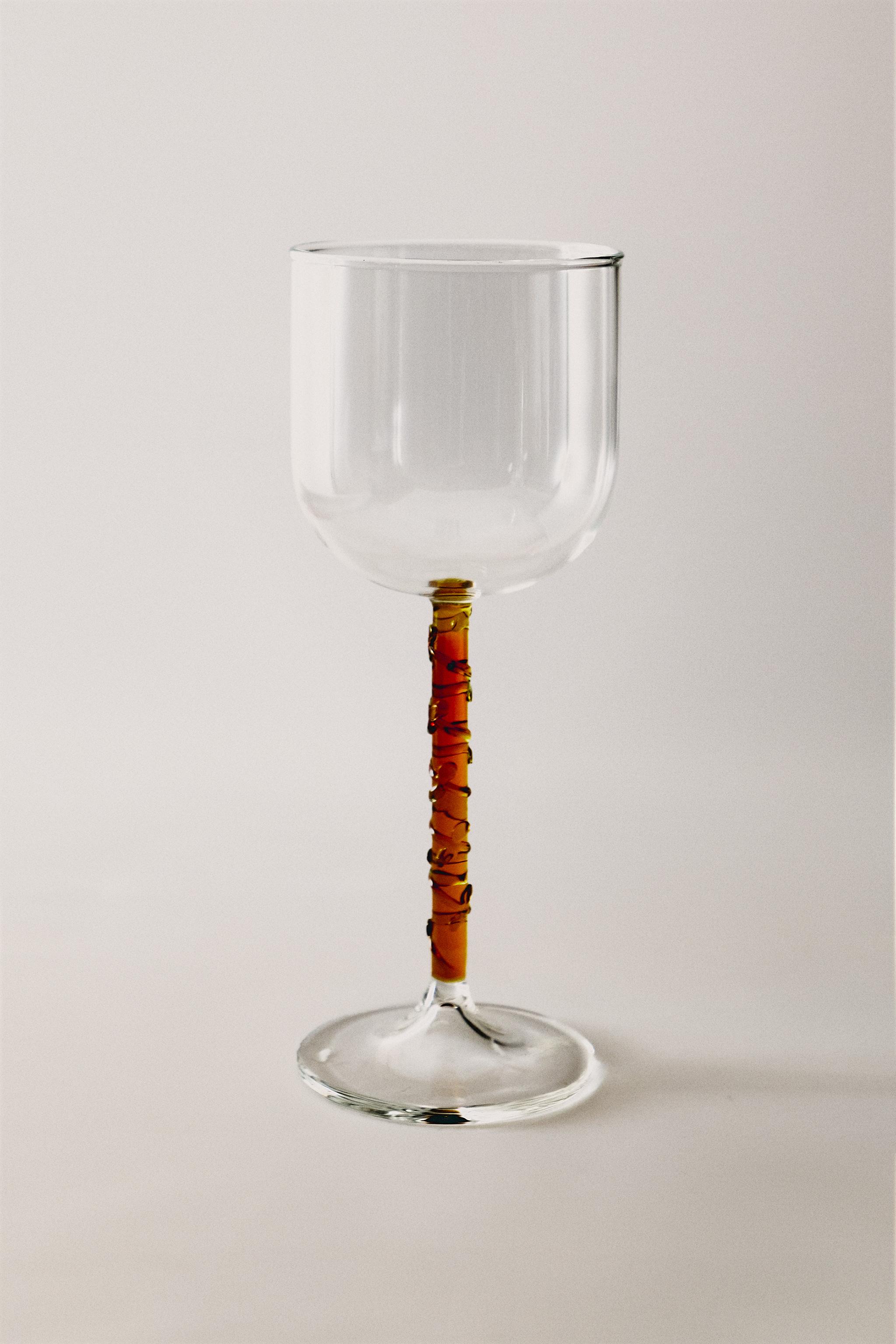 BOROSILICATE GLASS WITH COLOURED STEM