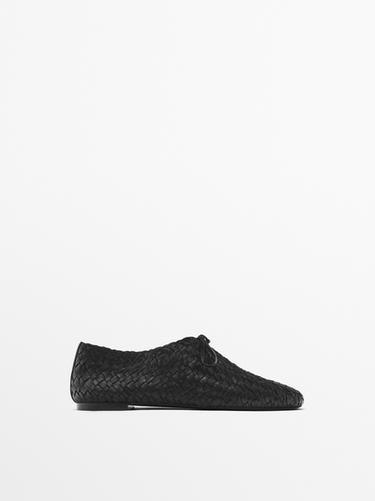 Zara Braided ballet flats - Black