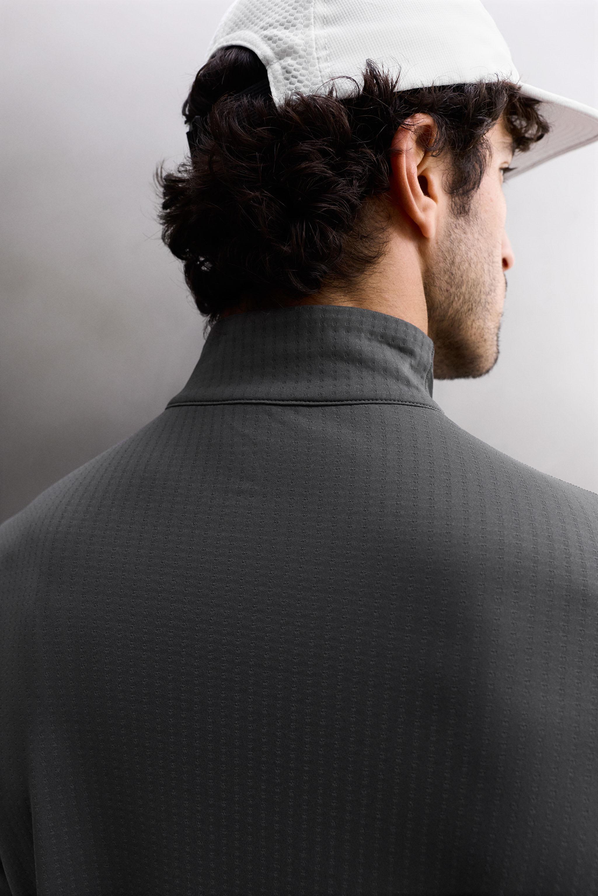 TECHNICAL QUARTER-ZIP SHIRT - Oyster-white | ZARA United States