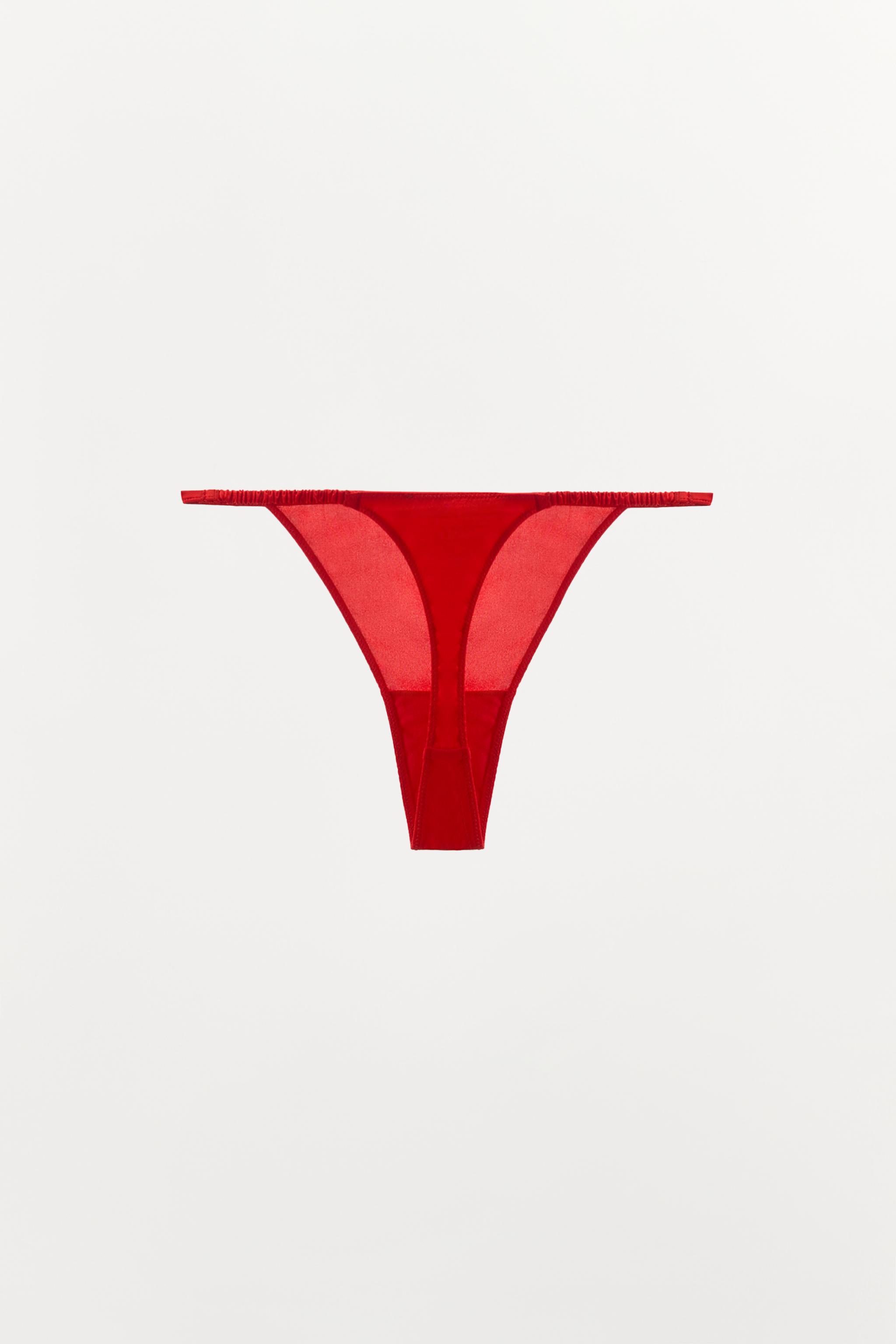 SILK BLEND THONG