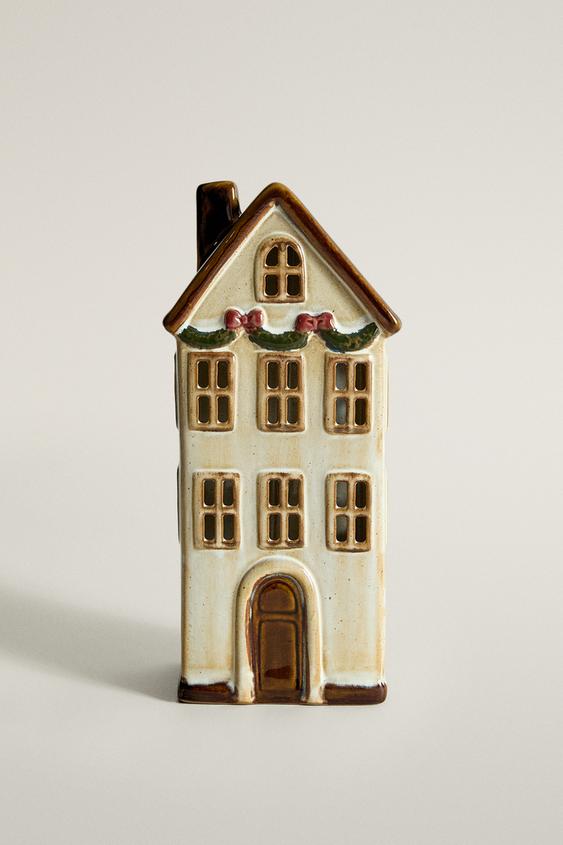 DÉCORATION MAISON HAUTE LUMINEUSE PORCELAINE NOËL - Blanc cassé de Zara - Image 0