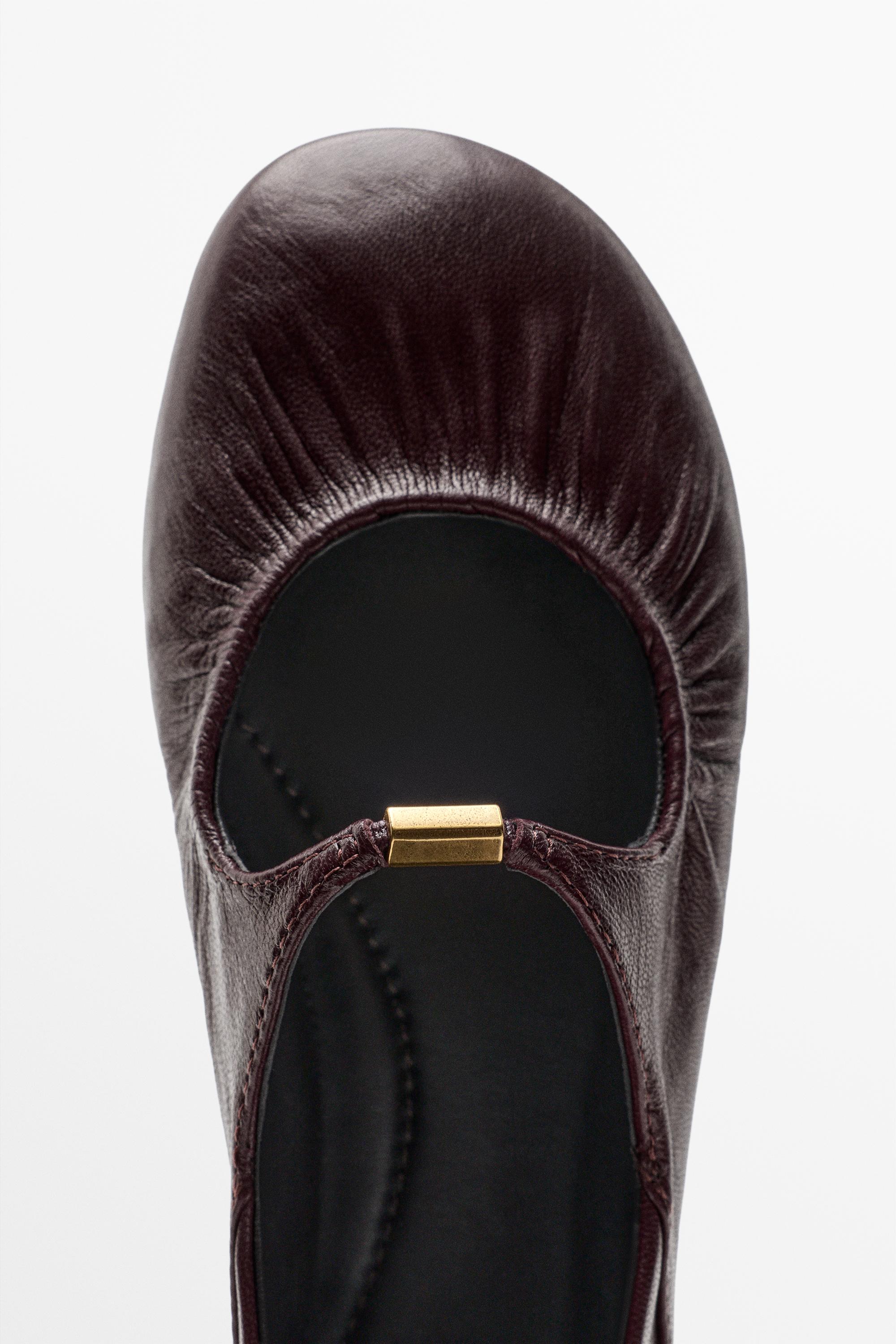 Soft leather ballet flat