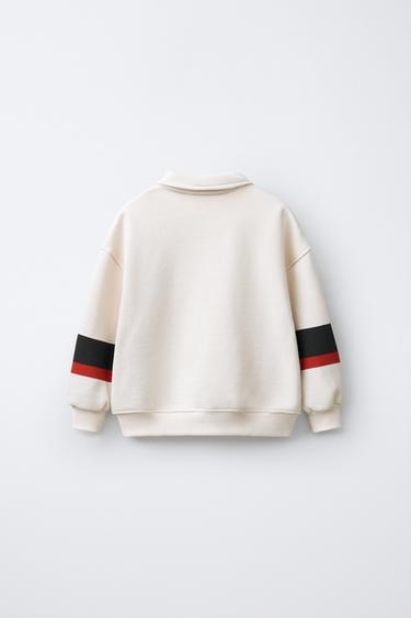 SWEAT POLO CANARD BRODÉ - Écru de Zara - Image 1