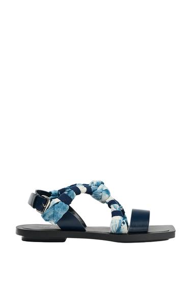 FLAT STRAPPY SLIDER SANDALS X FANGLU LIN - Multicoloured by Zara - Image 0