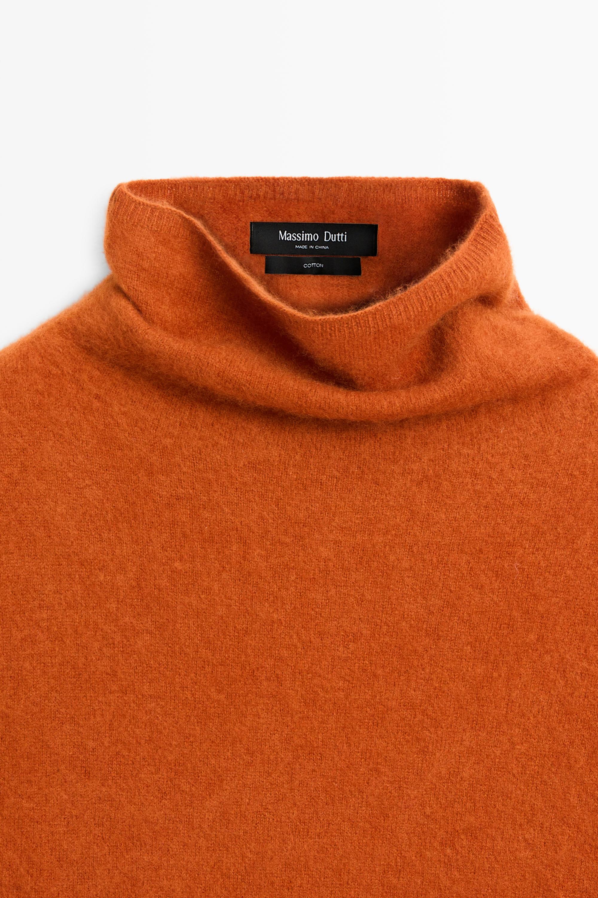 100% wool short-sleeve knit sweater