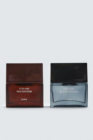 FOR HIM + FOR HIM RED EDITION EDP 2 X 50 ML / 1.69 FL. OZ - TINTED LEATHER by Zara