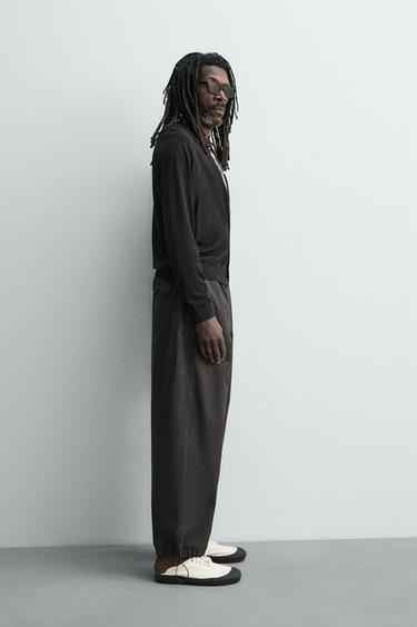 100% SILK CARDIGAN AARON LEVINE X ZARA - Black by Zara - Image 3