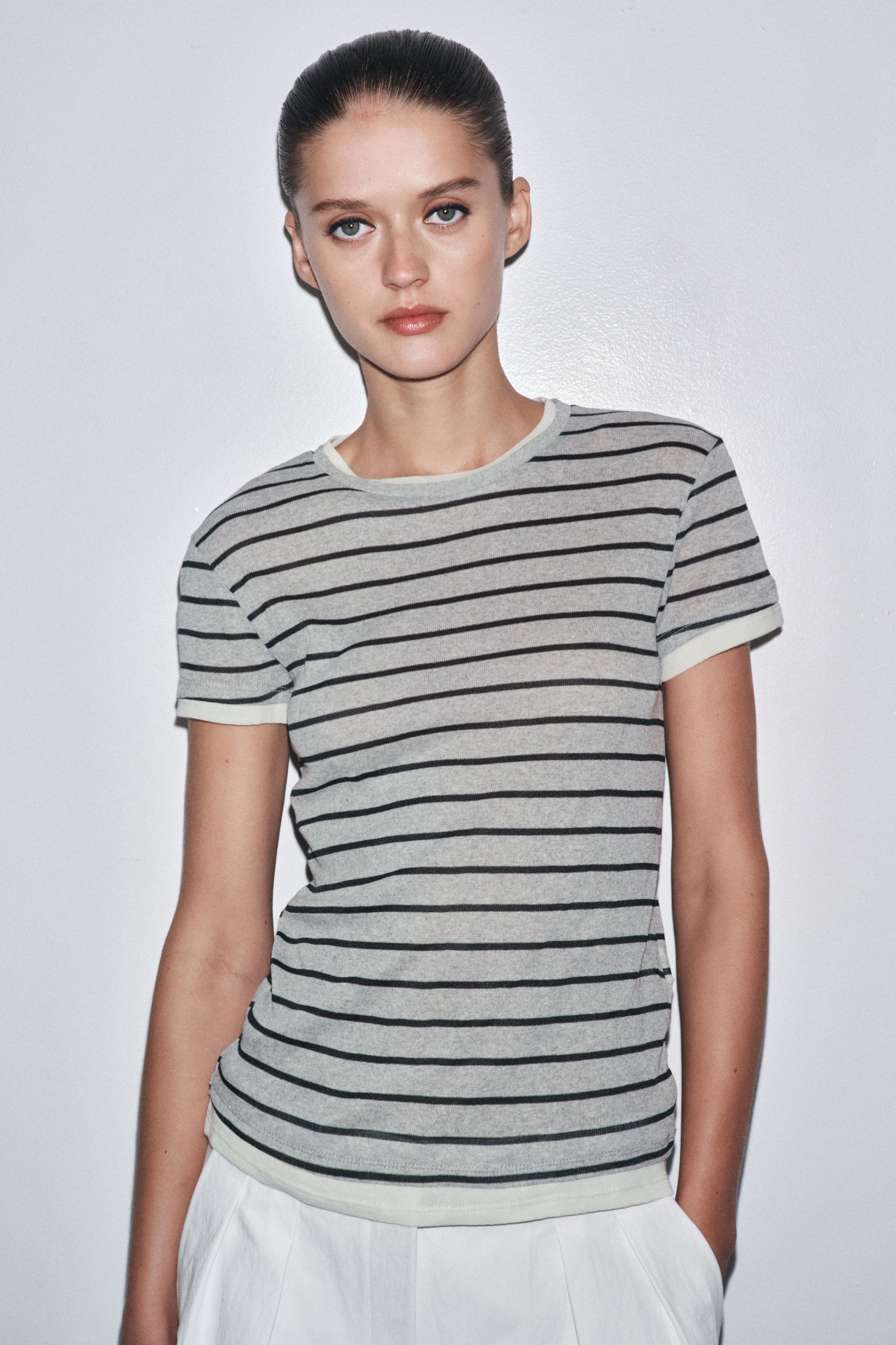 Women's Black T-shirts | ZARA Georgia