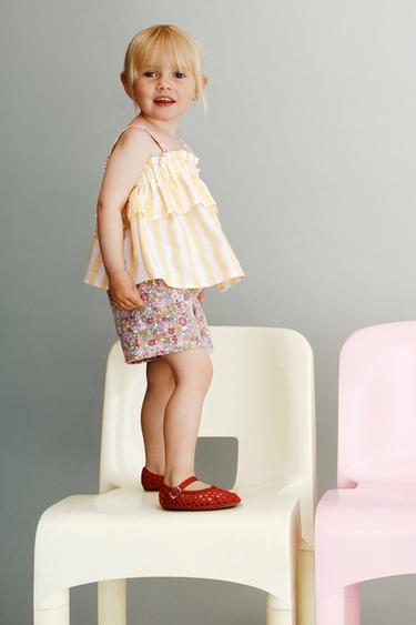 BERMUDA SARGA COMFORT PAPERBAG - Rosa de Zara