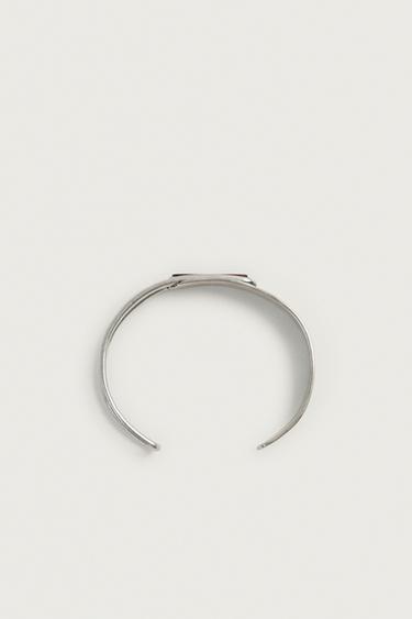 POLSERA RÍGIDA COMBINADA - Plata de Zara