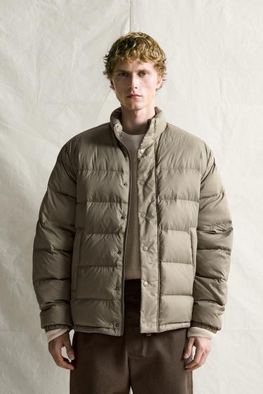 WASSERABWEISENDE JACKE, 80 % DAUNE – 20 % FEDERN - Hellbeige von Zara
