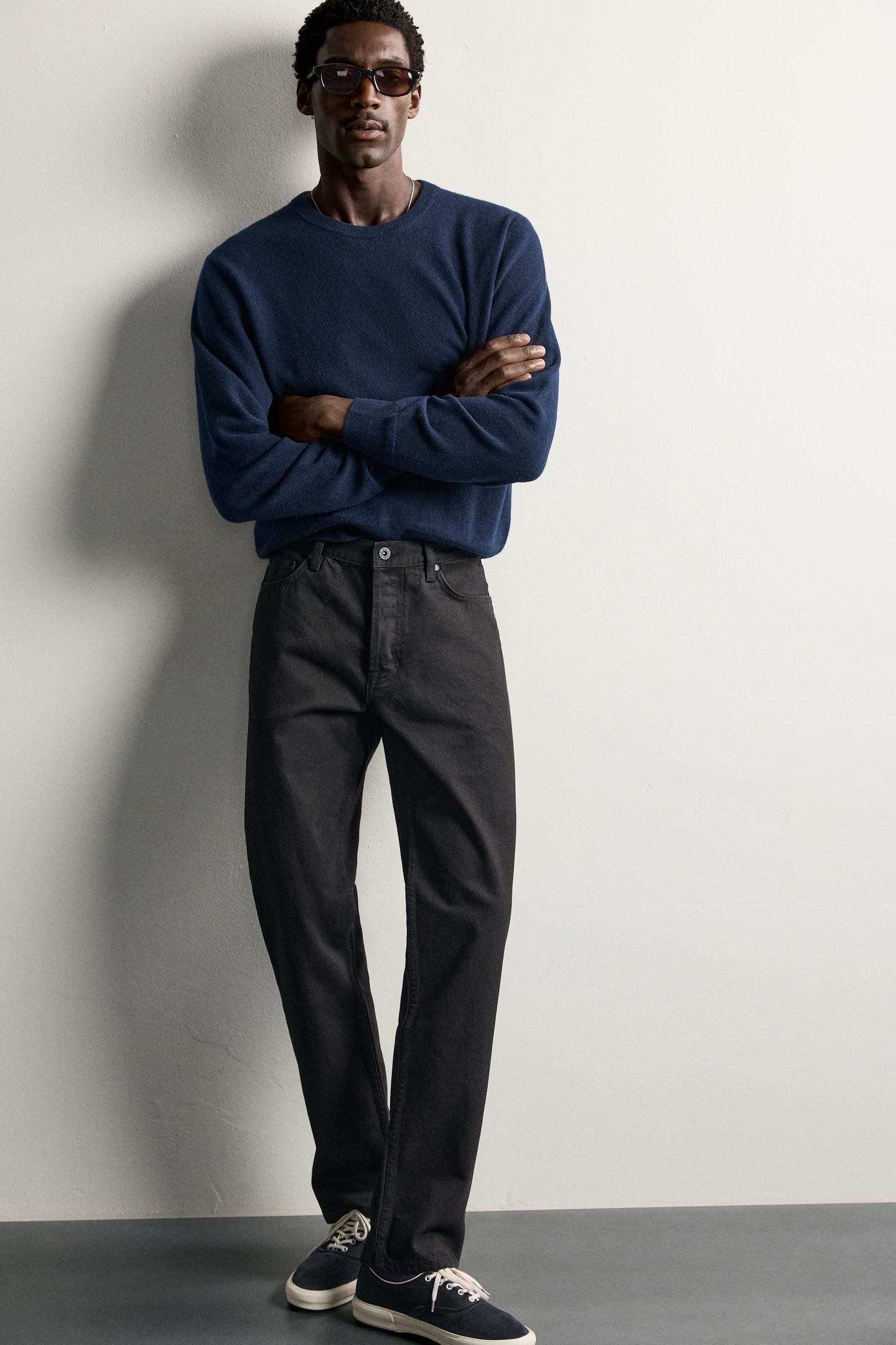 Мужские джинсы Zara Regular Fit, цвет: Шоколадный коричневый — фото 5