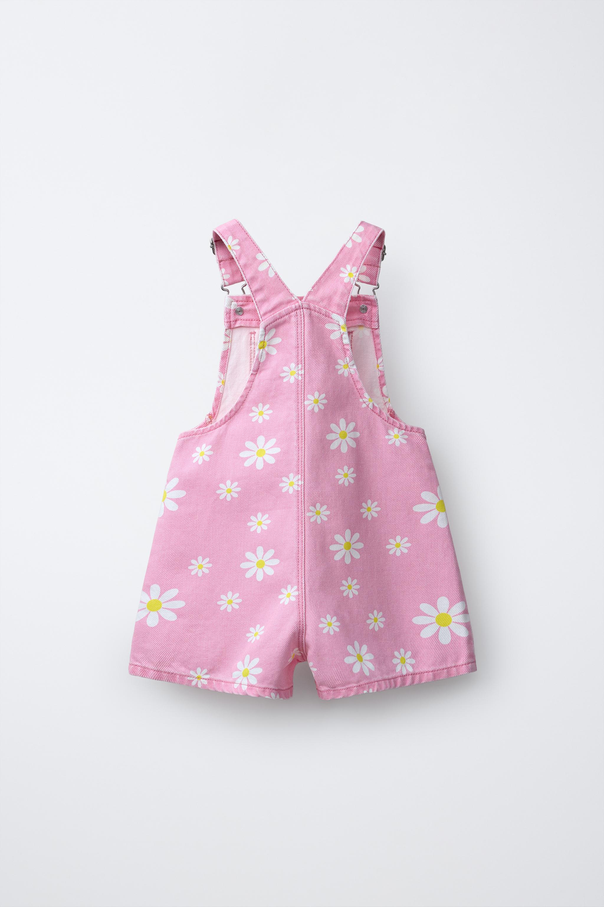 FLORAL TWILL OVERALLS