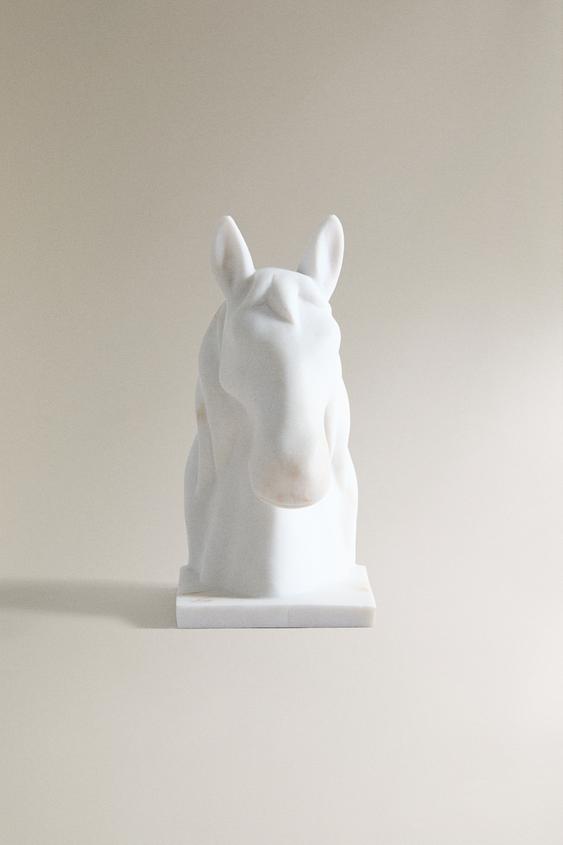 HORSE BOOKEND - Ecru by Zara - Image 0