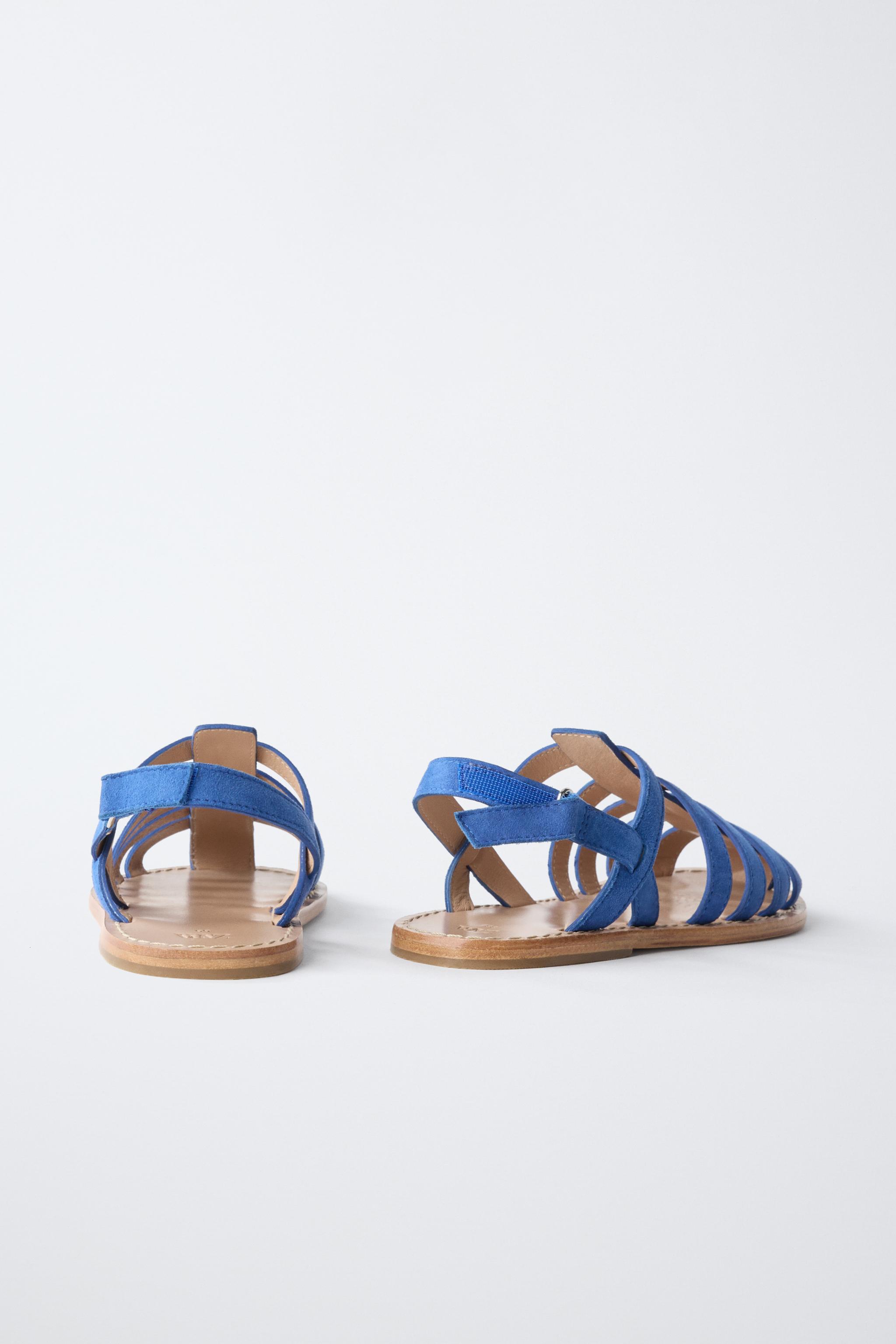 Детские сандалии Zara LEATHER FISHERMAN SANDALS — фото 5