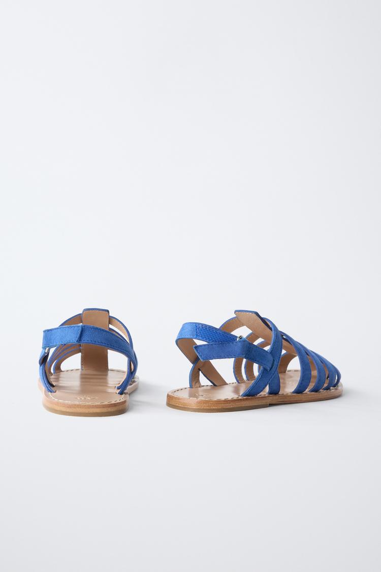 Sandalias de cuero tipo jaula 5