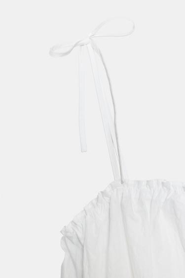 NYLON BALLOON DRESS - White by Zara - Image 7