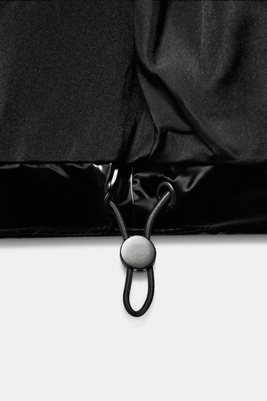 ANORAK EFFET BRILLANT DÉPERLANT COUPE-VENT - Noir de Zara - Image 6