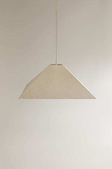 Zara GEOMETRIC PAPER CEILING LAMP - White - Image 0