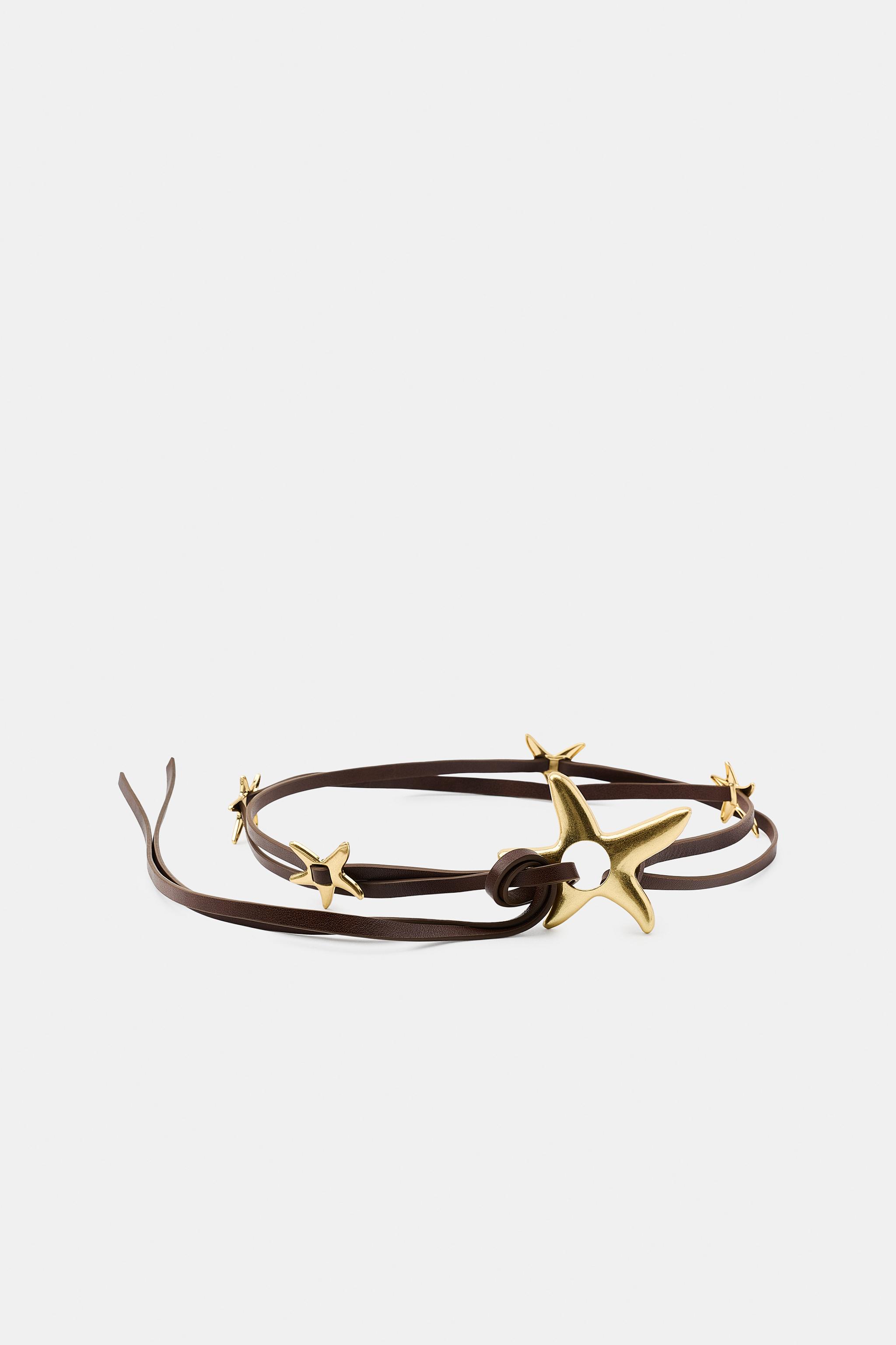 100% LEATHER DOUBLE STAR BELT