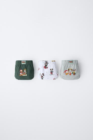 Zara 1/2 - 6 YEARS/ THREE-PACK OF MICKEY MOUSE AND FRIENDS © DISNEY BRIEFS - Green - Image 0