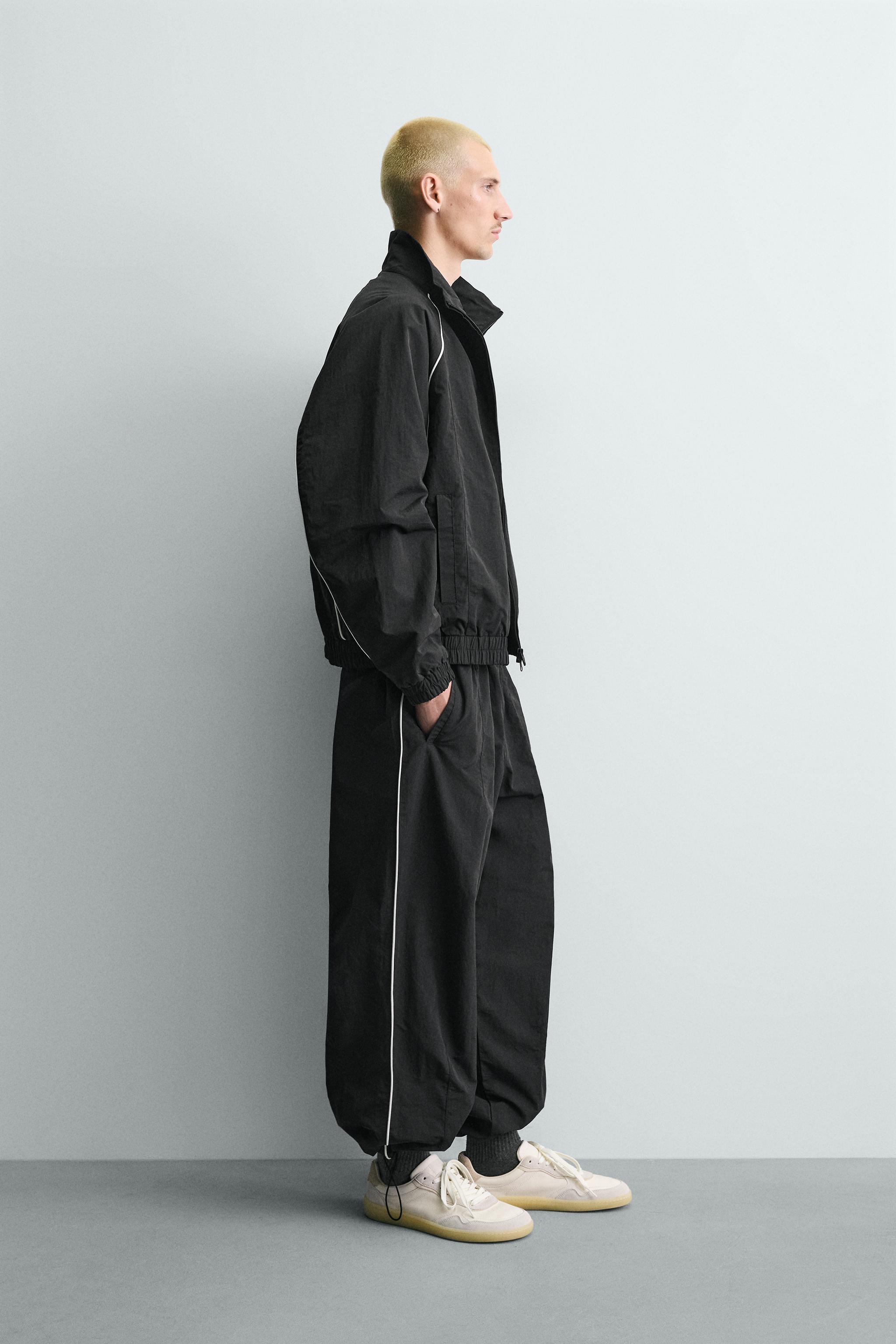 コントラスト テクニカルジャケット - ブラック | ZARA Japan / 日本