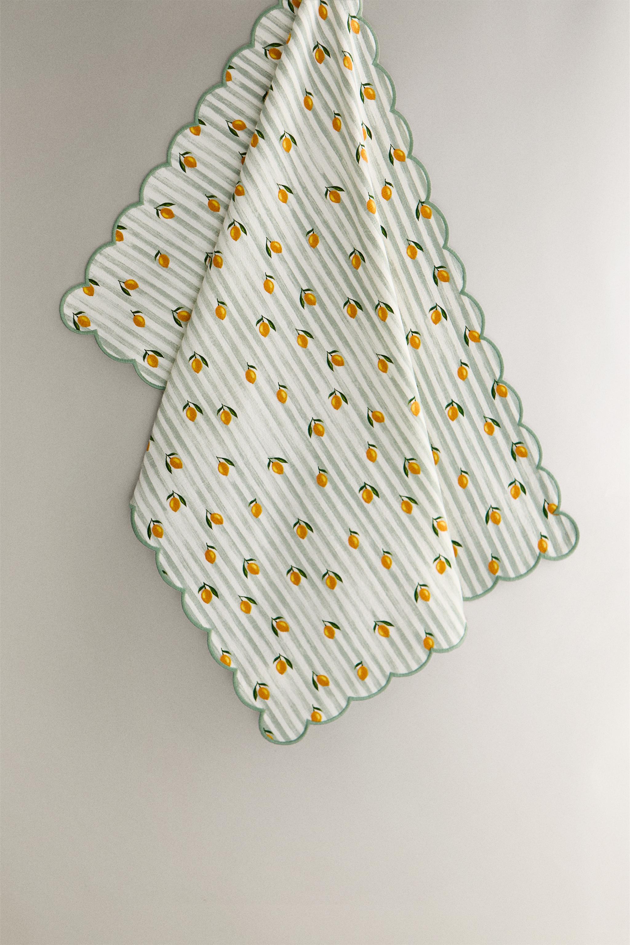LEMON PRINT COTTON KITCHEN TOWEL