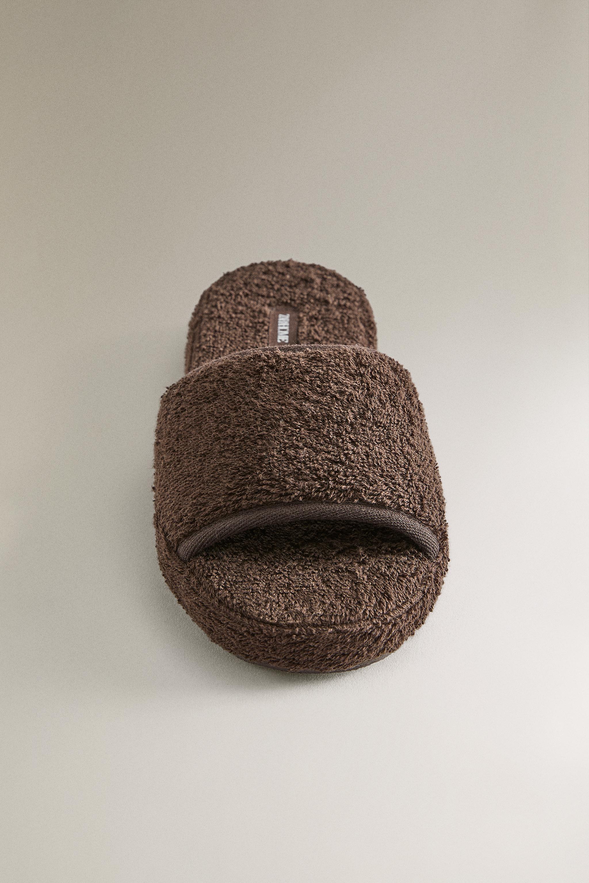 TERRYCLOTH FLATFORM SLIDERS