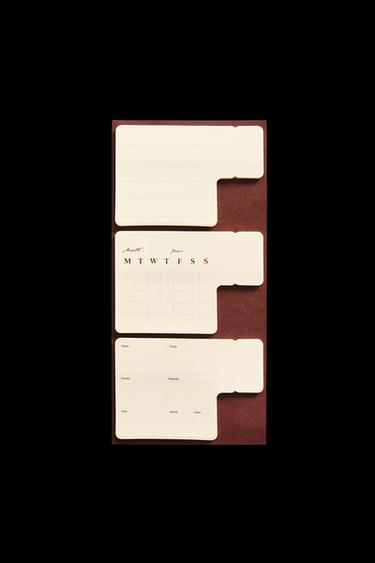 PACK OF STICKY NOTES - Burgundy by Zara